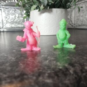 Vintage Hong Kong Clown Toys Circus Memorabilia Fair Prize Trinkets Lot Of 2 VTG